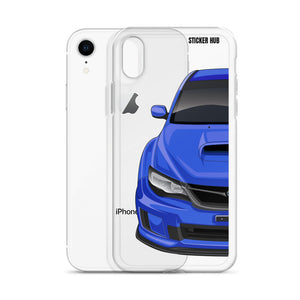 WR Blue 09-14 Subaru WRX STI - iPhone Case