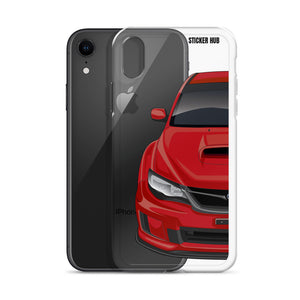 Red 09-14 Subaru WRX STI - iPhone Case