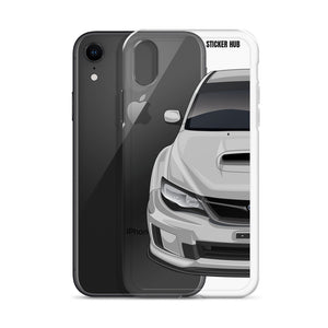 Silver 09-14 Subaru WRX STI - iPhone Case