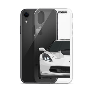 White C7 Corvette Z06 - iPhone Case