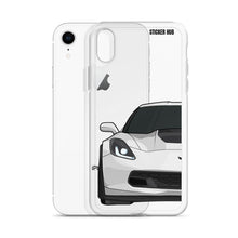 Load image into Gallery viewer, White C7 Corvette Z06 - iPhone Case