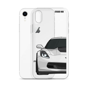 White C7 Corvette Z06 - iPhone Case