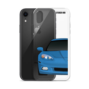 Jet Stream Blue C6 Corvette - iPhone Case