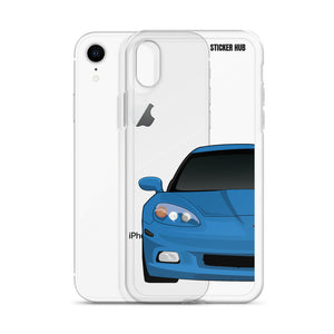 Jet Stream Blue C6 Corvette - iPhone Case