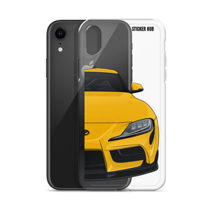 Yellow MKV Toyota Supra - iPhone Case