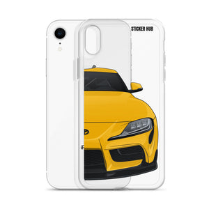 Yellow MKV Toyota Supra - iPhone Case