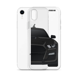 Black 20+ Mustang GT500 - iPhone Case