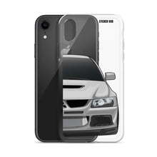 Load image into Gallery viewer, Silver Mitsubishi Evo - iPhone Case