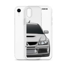 Load image into Gallery viewer, Silver Mitsubishi Evo - iPhone Case