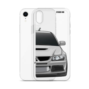 Silver Mitsubishi Evo - iPhone Case