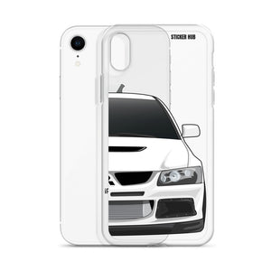 White Mitsubishi Evo - iPhone Case