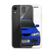 Load image into Gallery viewer, Blue Mitsubishi Evo - iPhone Case