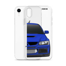 Load image into Gallery viewer, Blue Mitsubishi Evo - iPhone Case