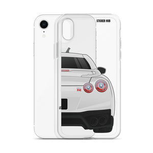 White R35 Nissan GTR - iPhone Case