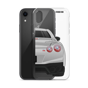 Silver R35 Nissan GTR - iPhone Case