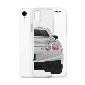 Silver R35 Nissan GTR - iPhone Case