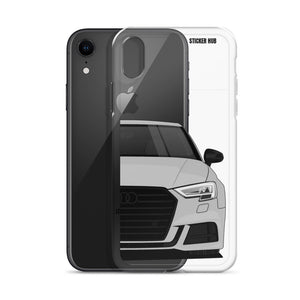 Silver B9 Audi S3 - iPhone Case