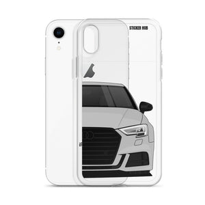 Silver B9 Audi S3 - iPhone Case