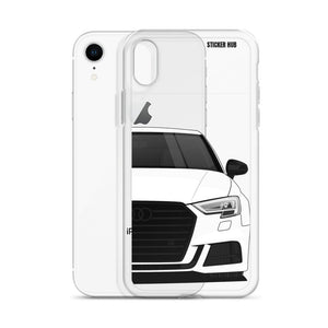 White B9 Audi S3 - iPhone Case