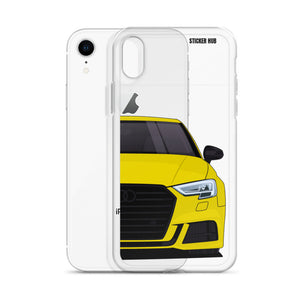 Yellow B9 Audi S3 - iPhone Case