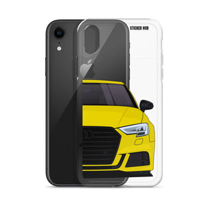 Yellow B9 Audi S3 - iPhone Case