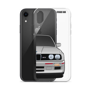 Silver BMW E30 - iPhone Case