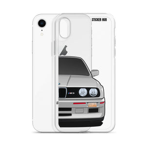 Silver BMW E30 - iPhone Case