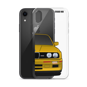 Yellow BMW E30 - iPhone Case