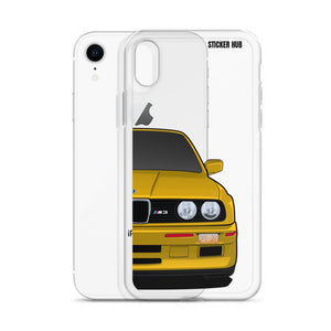 Yellow BMW E30 - iPhone Case