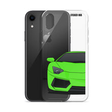 Load image into Gallery viewer, Green Lamborghini Aventadoor - iPhone Case