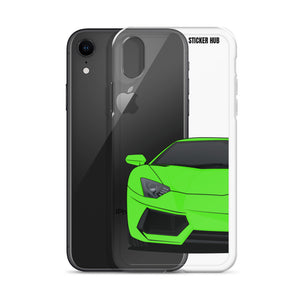 Green Lamborghini Aventadoor - iPhone Case