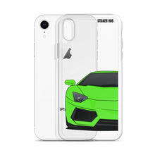 Load image into Gallery viewer, Green Lamborghini Aventadoor - iPhone Case