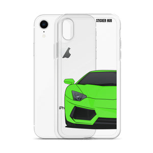 Green Lamborghini Aventadoor - iPhone Case