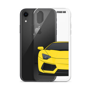 Yellow Lamborghini Aventadoor - iPhone Case