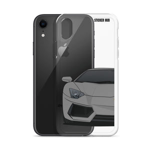 Gray Lamborghini Aventadoor - iPhone Case