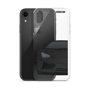 Black Lamborghini Aventadoor - iPhone Case