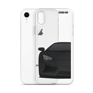 Black Lamborghini Aventadoor - iPhone Case