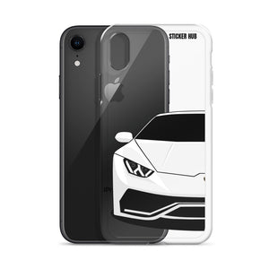 White Lamborghini Huracan - iPhone Case