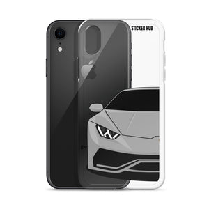 Silver Lamborghini Huracan - iPhone Case