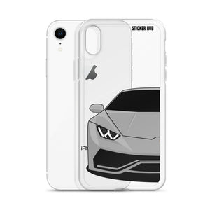 Silver Lamborghini Huracan - iPhone Case