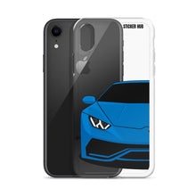 Load image into Gallery viewer, Blue Lamborghini Huracan - iPhone Case