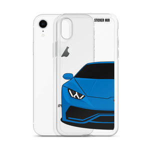 Blue Lamborghini Huracan - iPhone Case