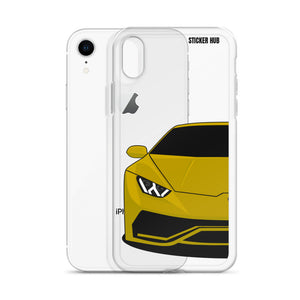 Yellow Lamborghini Huracan - iPhone Case