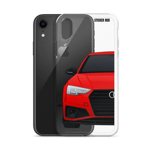 Red B9 Audi S4 "Facelift" - iPhone Case