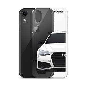 White B9 Audi S4 "Facelift" - iPhone Case