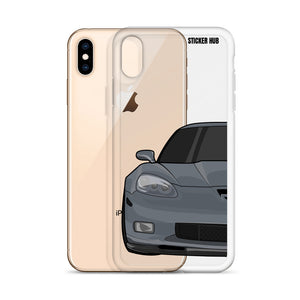 Cyber Gray C6 Corvette Z06 - iPhone Case