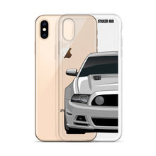 Load image into Gallery viewer, Silver 13-14 Mustang 5.0 - iPhone Case