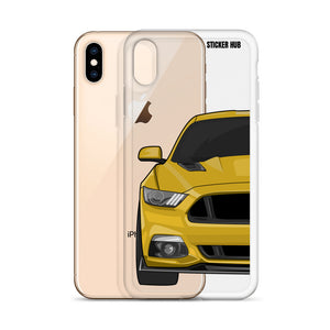 Yellow 15-17 Mustang 5.0 - iPhone Case