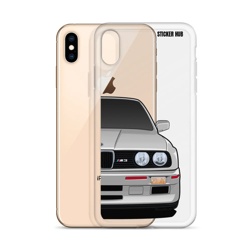 Silver BMW E30 - iPhone Case