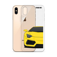 Load image into Gallery viewer, Yellow Lamborghini Aventadoor - iPhone Case